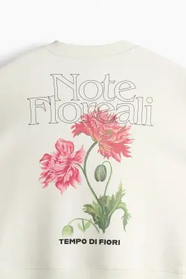Sweat imprimé - Blanc/Note Floreali — photo 4