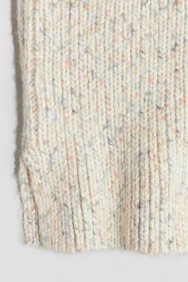 Snood en maille - Beige clair/multicolore — photo 2