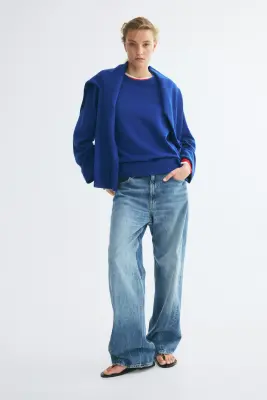 Pull oversize - Bleu foncé — photo 2