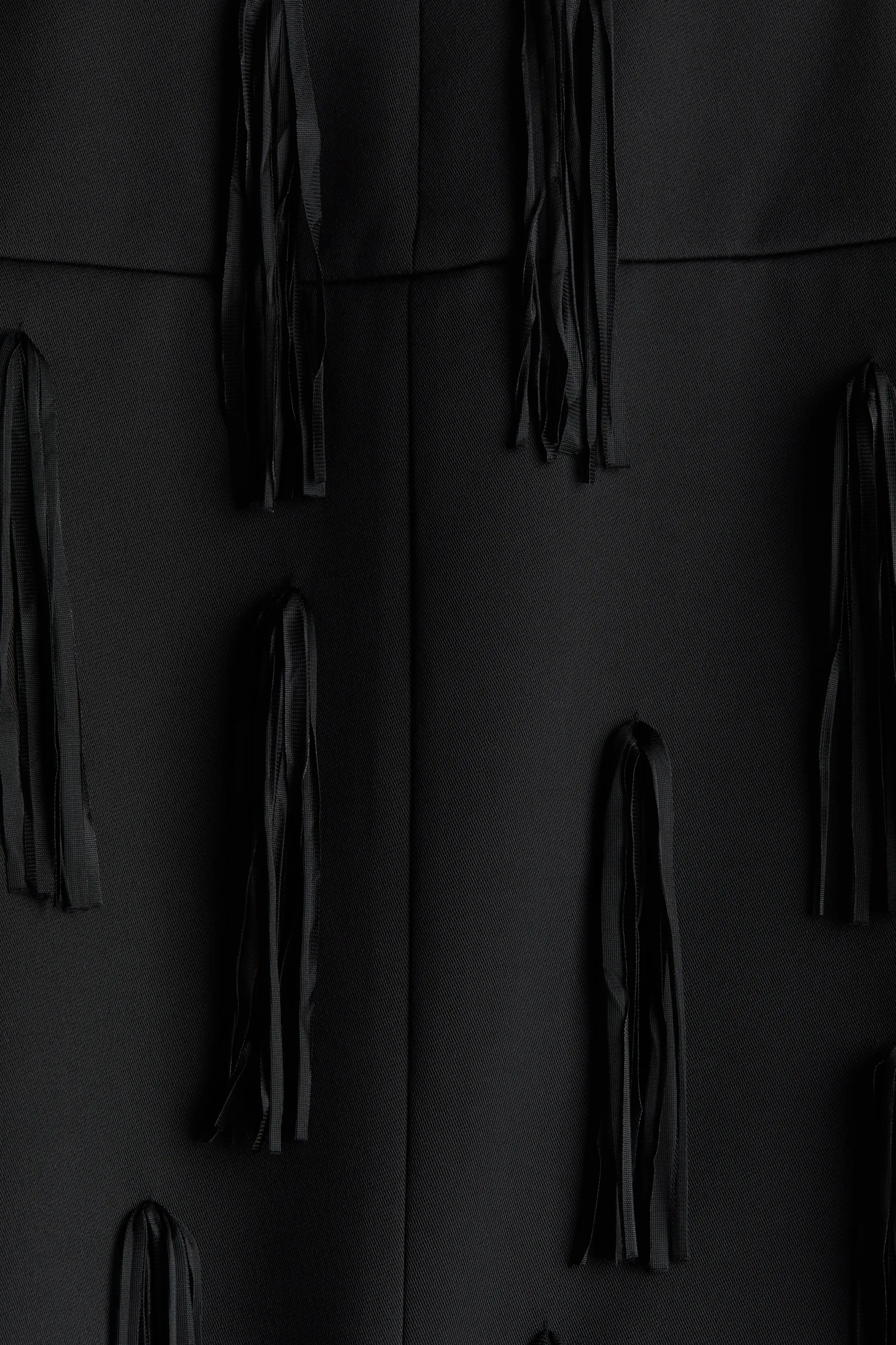 Veste frangée - Noir
