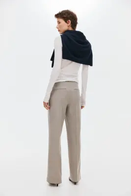 Pantalon chic en twill - Beige — photo 2