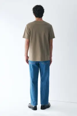 T-shirt Cooling Regular Fit - Beige foncé — photo 4