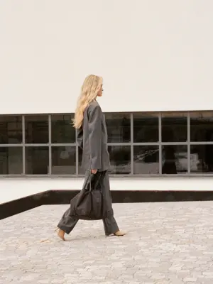 Sac fourre-tout en toile - Noir — photo 2
