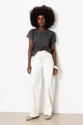Blouse brodée Femme — photo 3