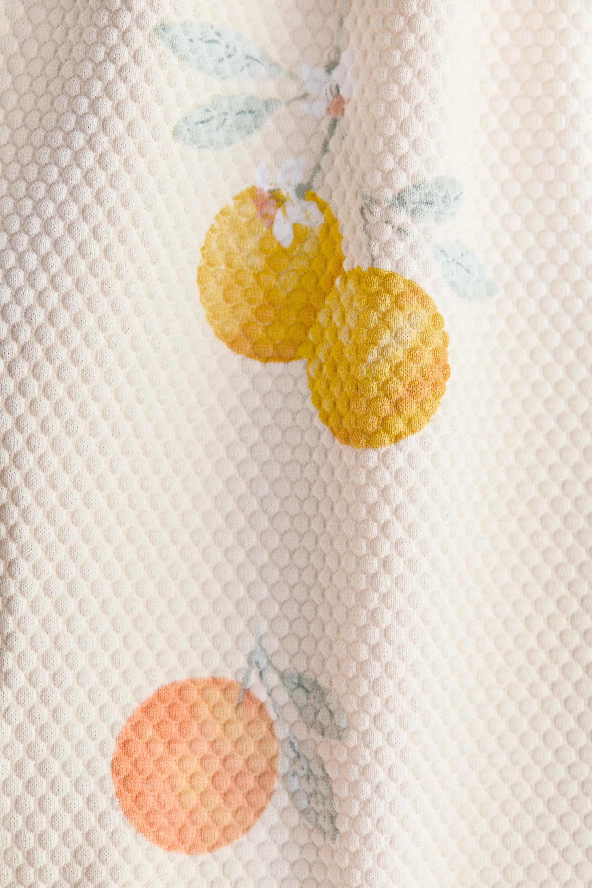 Maillot de bain à motif - Beige clair/citrons