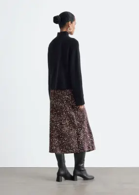 Pull à col montant en laine et cachemire - Noir — photo 5