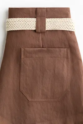 Short chic avec ceinture - Marron — photo 4