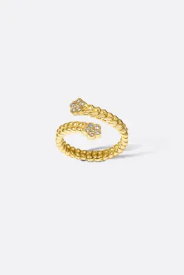 BAGUE TAHIA - Or rose 18 carats — photo 3