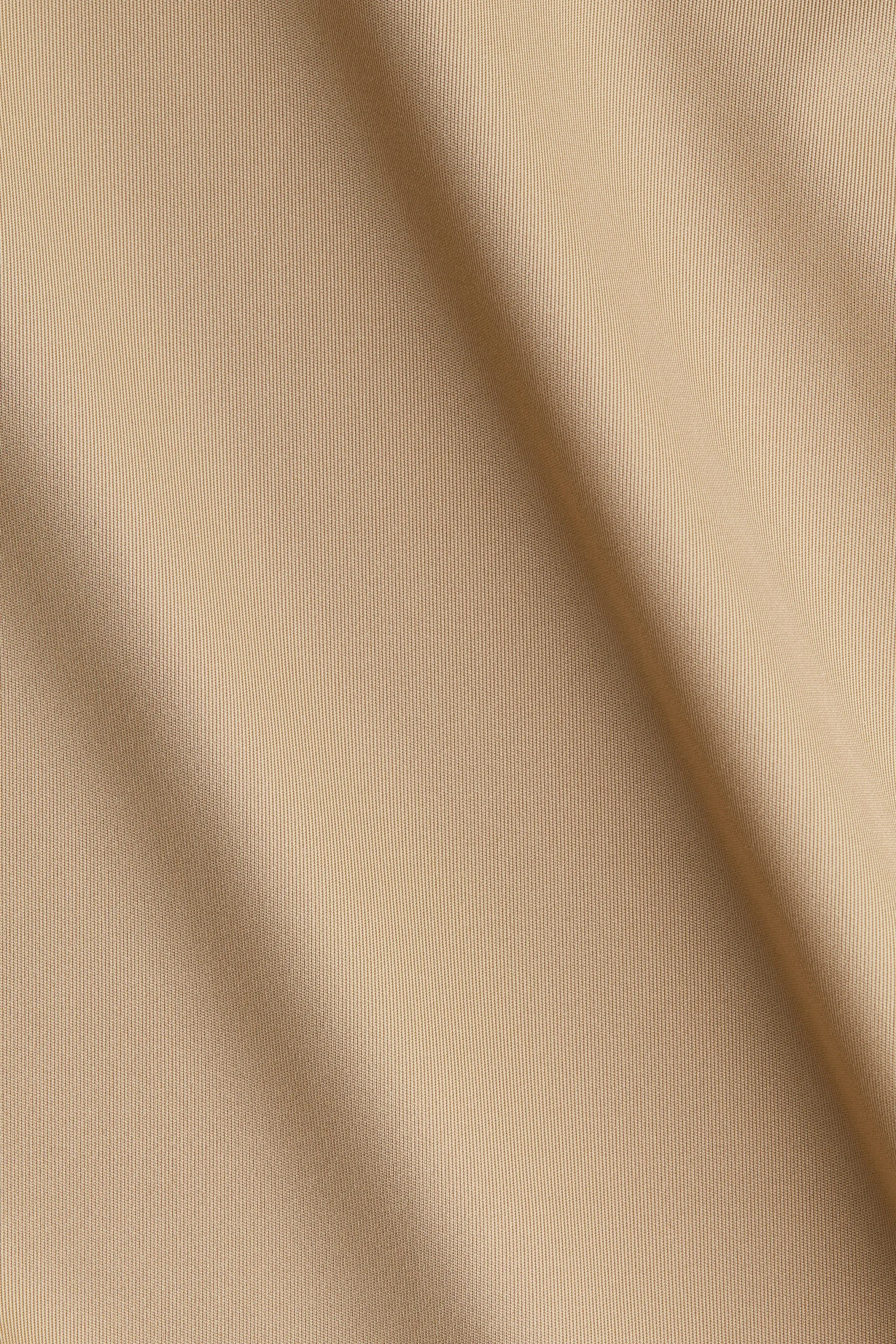 Robe en interlock avec épaulettes - Beige
