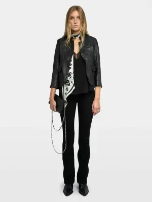 Blazer Verys Cuir Froissé