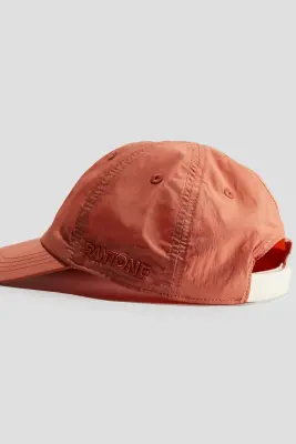 Casquette avec détail brodé - Orange — photo 1