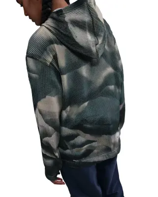 x Stussy Ghillie Allover Print Hoodie Multi-Color Anthracite — photo 2