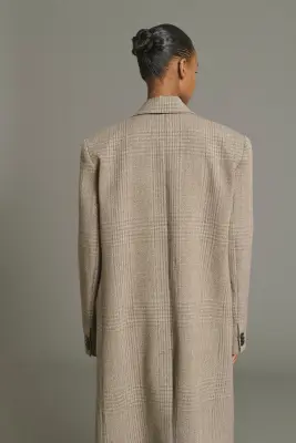 MANTEAU LINCOLN MARRON/BEIGE — photo 5