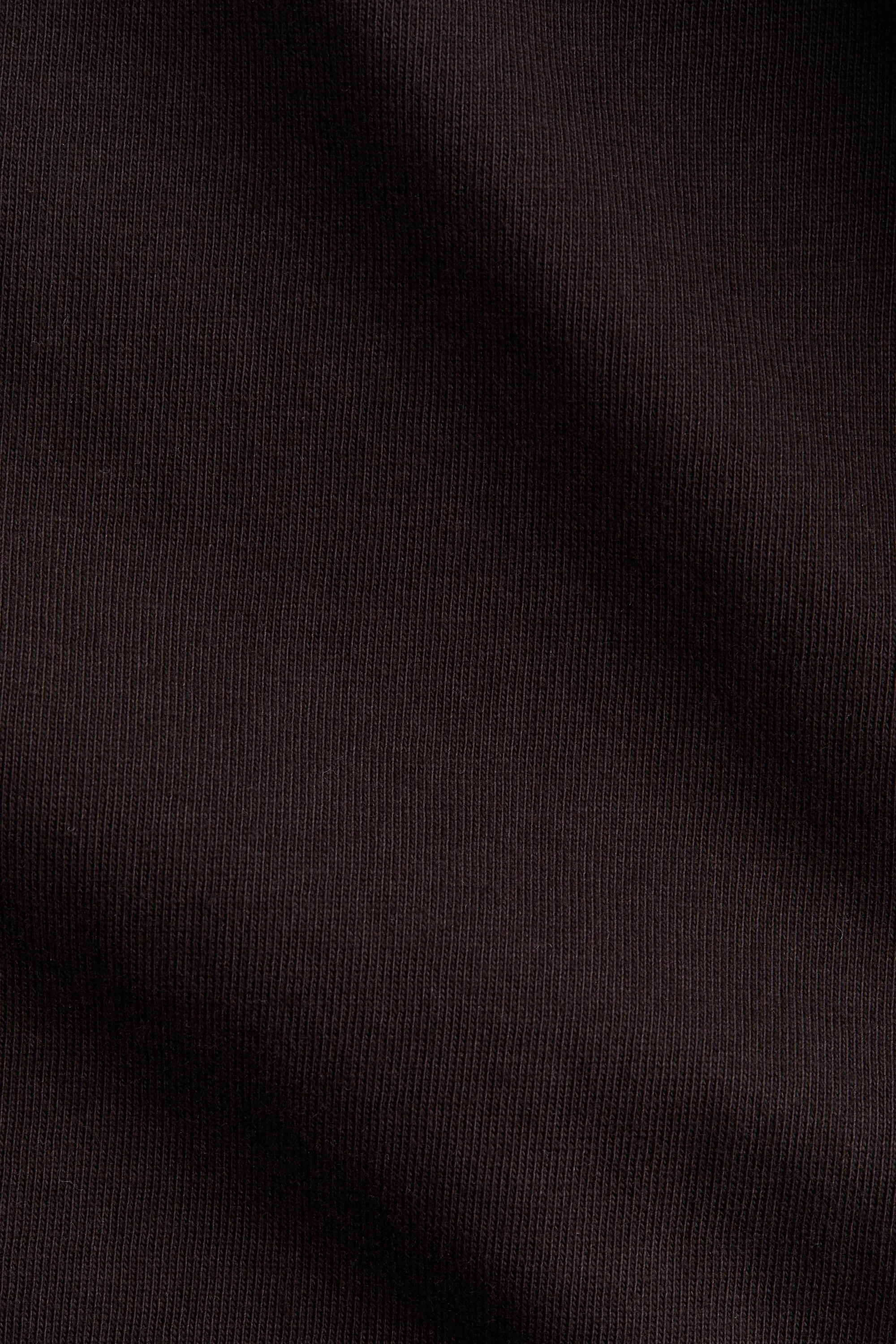 Pantalon en coton avec cordon de serrage - Marron foncé