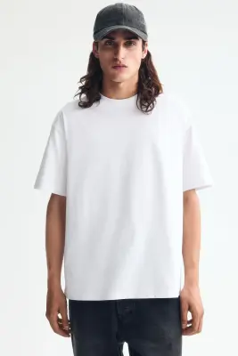 T-shirt COOLMAX® Relaxed Fit - Blanc — photo 1
