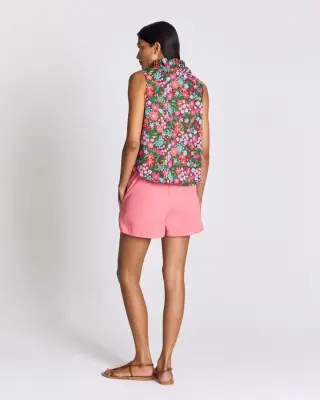 Top Astrid imprimé Liberty rose et bordeaux — photo 5