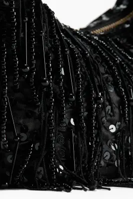 Sac à main ornementé - Noir — photo 1