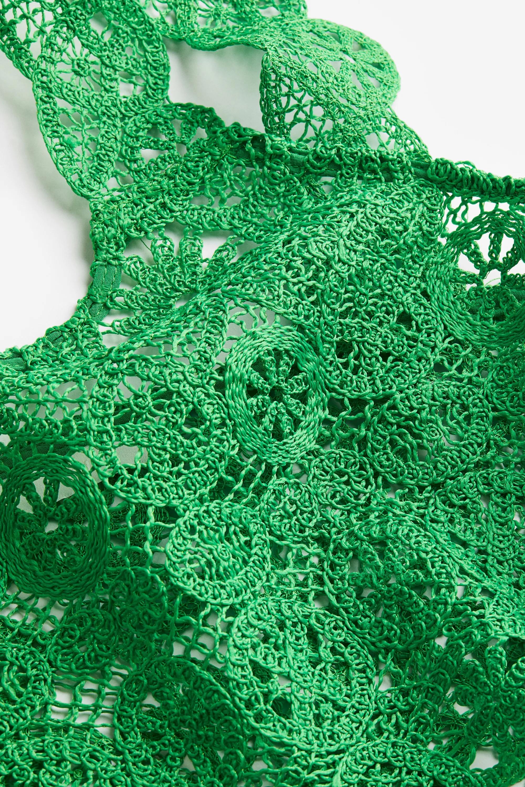 Crop top en dentelle - Vert