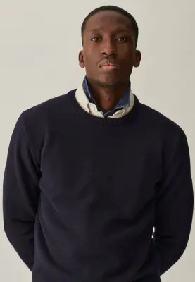 Le pull épais - Bleu marine — photo 2