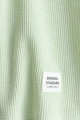 Ensemble 2 pièces en coton gaufré - Vert clair — photo 2