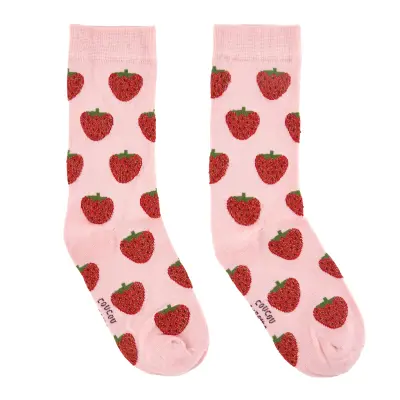 Chaussettes à paillettes Fraise Coucou Suzette — photo 3