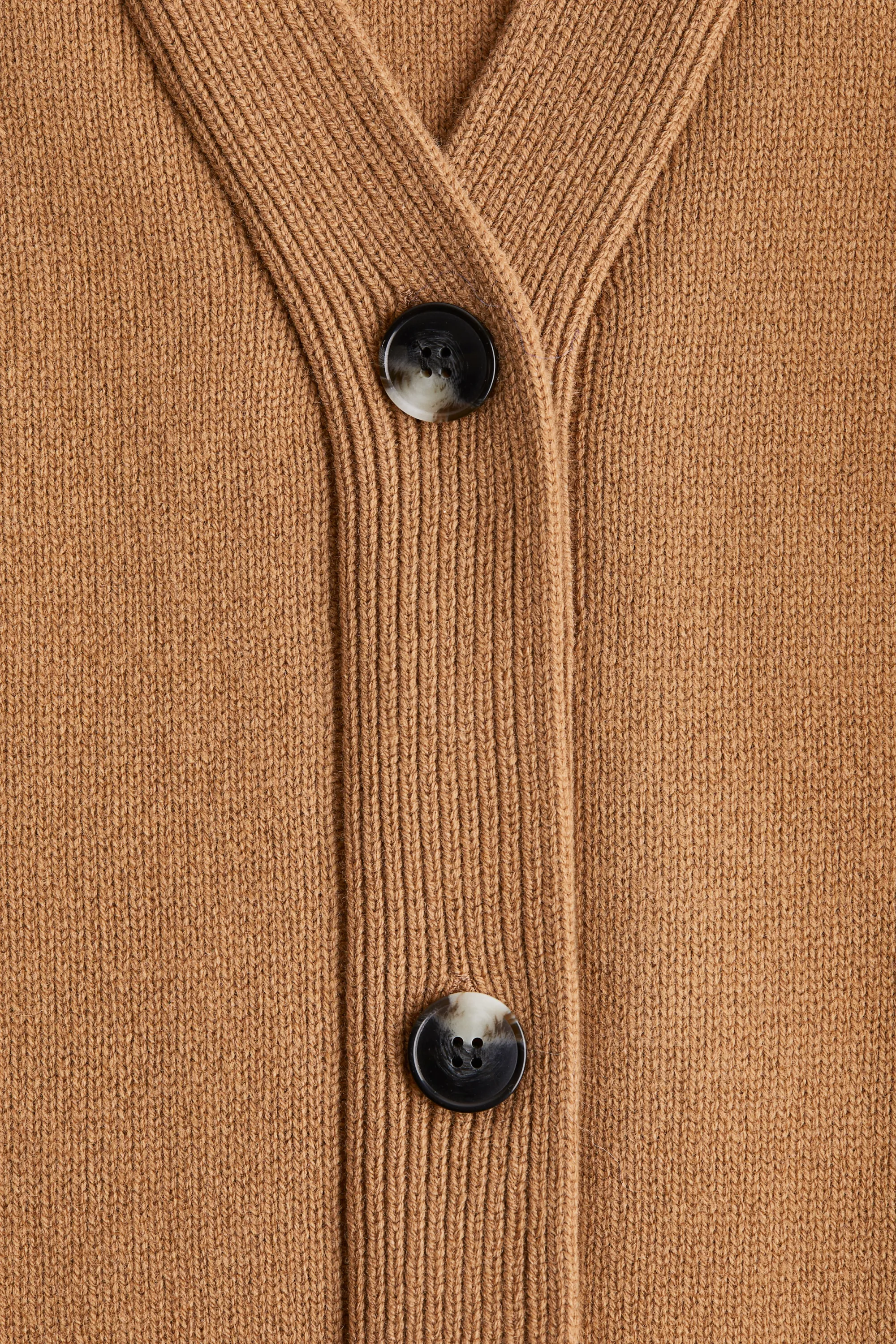 Gilet en laine mélangée - Beige foncé