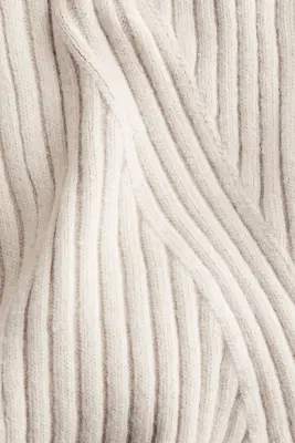 MAMA Robe en maille côtelée - Beige clair — photo 4
