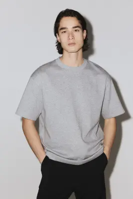 T-shirt Cooling Relaxed Fit - Gris chiné — photo 3