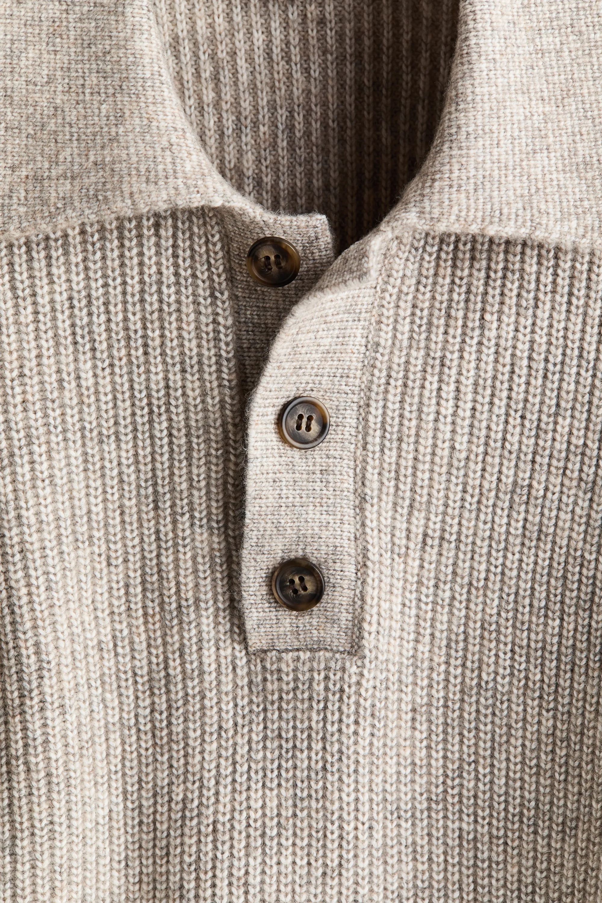 Polo Relaxed Fit en maille - Taupe