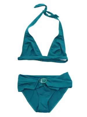 Maillot de bain bikini deux pièces bleu canard NEUF Prix boutique 150€ Taille 36 — photo 1
