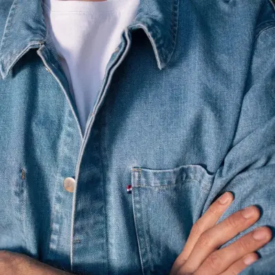 Veste atelier denim — photo 4