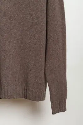 Roberto Collina – Knit LS Mockneck Sweater – Verde Militaire — photo 3