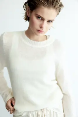 Pull ajusté - Crème — photo 2