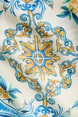 Top imprimé avec bretelles fines - Bleu/motif — photo 4