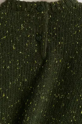 Pull en laine mélangée - Vert — photo 3