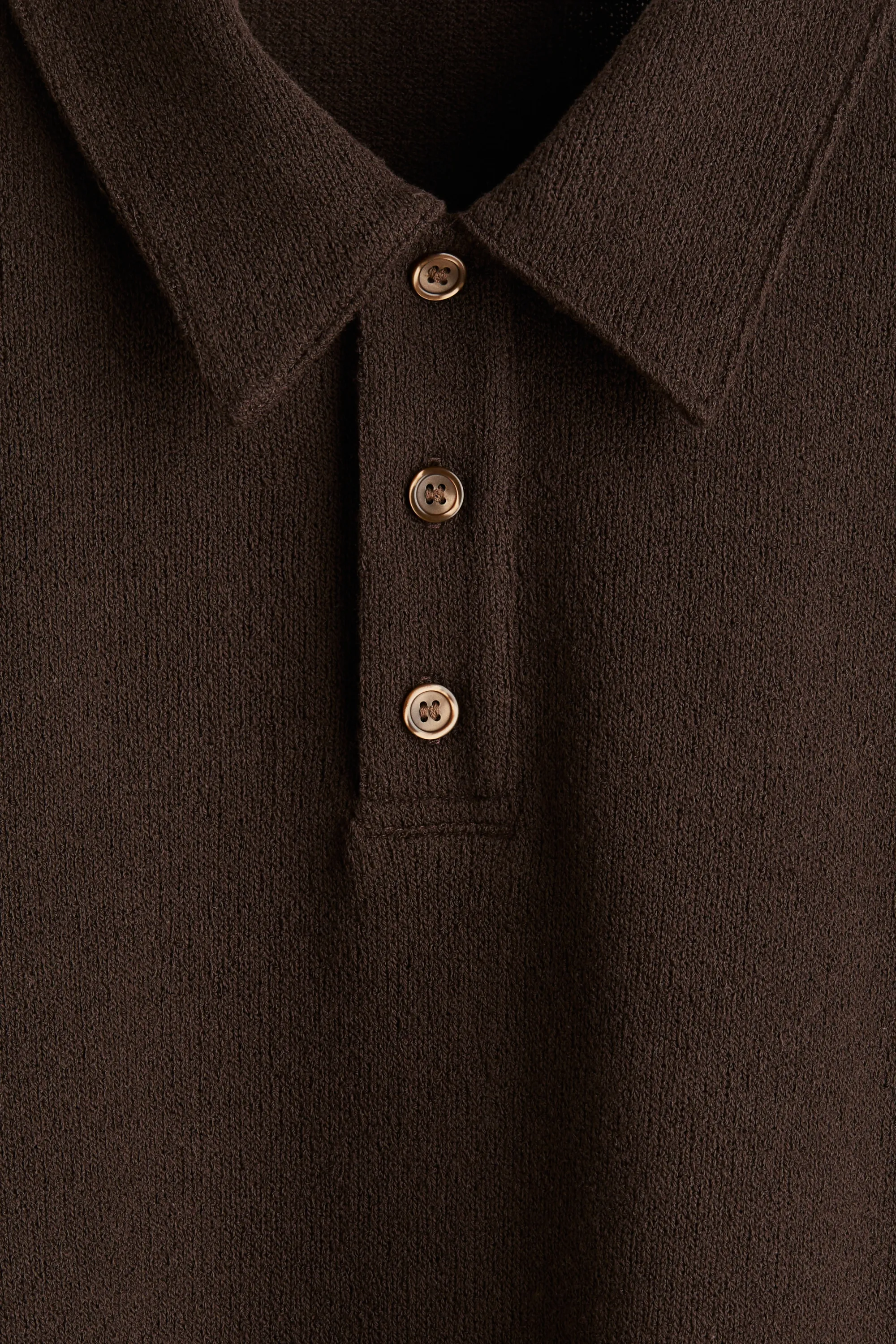 Polo Regular Fit - Marron foncé