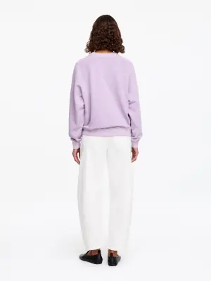 Sweat en éponge - Mauve — photo 1