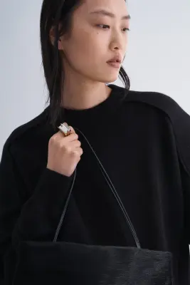 Pull en cachemire mélangé - Noir — photo 4