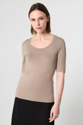 T-shirt en viscose et élasthanne