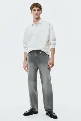 Loose Jeans - Gris denim clair — photo 2