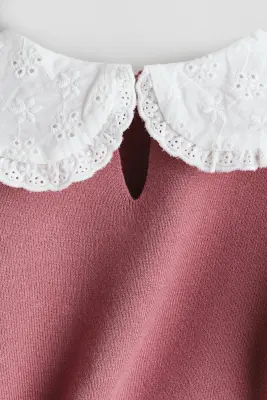 Ensemble 2 pièces en maille fine - Rose — photo 1