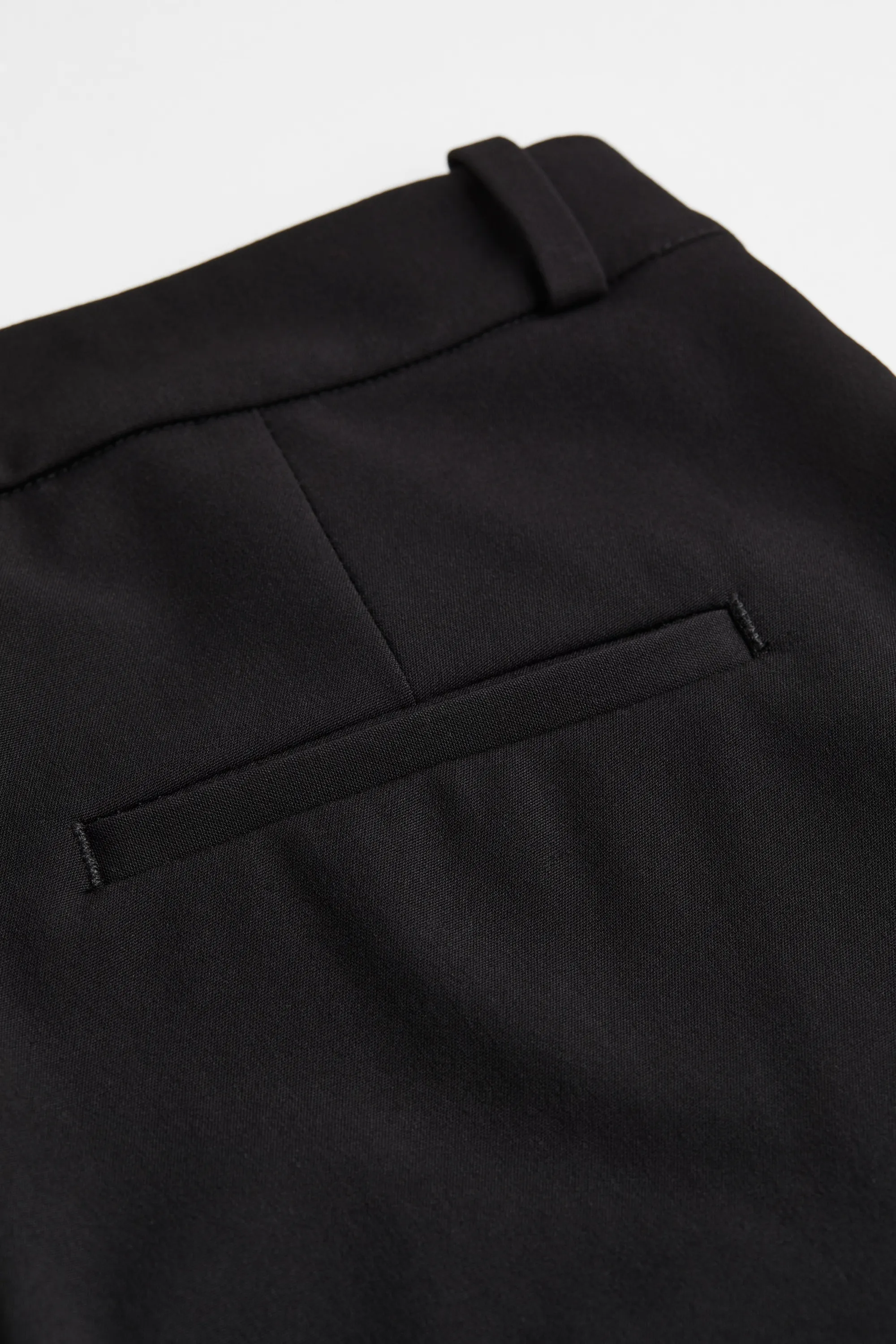 Pantalon évasé avec plis - Noir