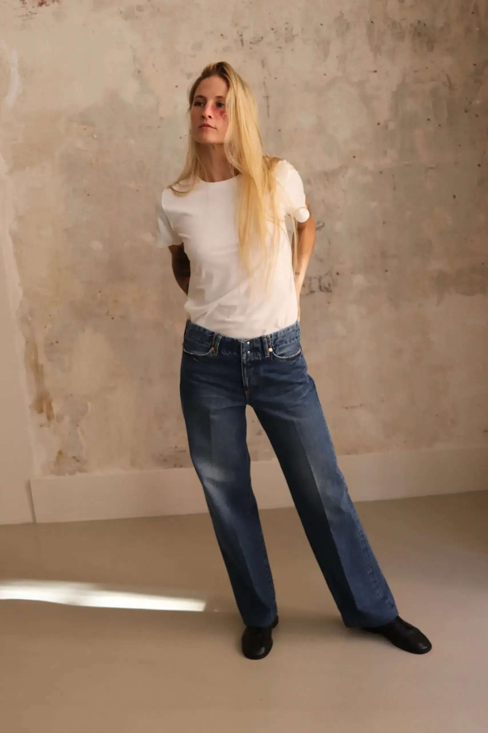 Tanaka – THE JEAN TROUSERS (LOW RISE) ST-2L-VB – VINTAGE BLUE