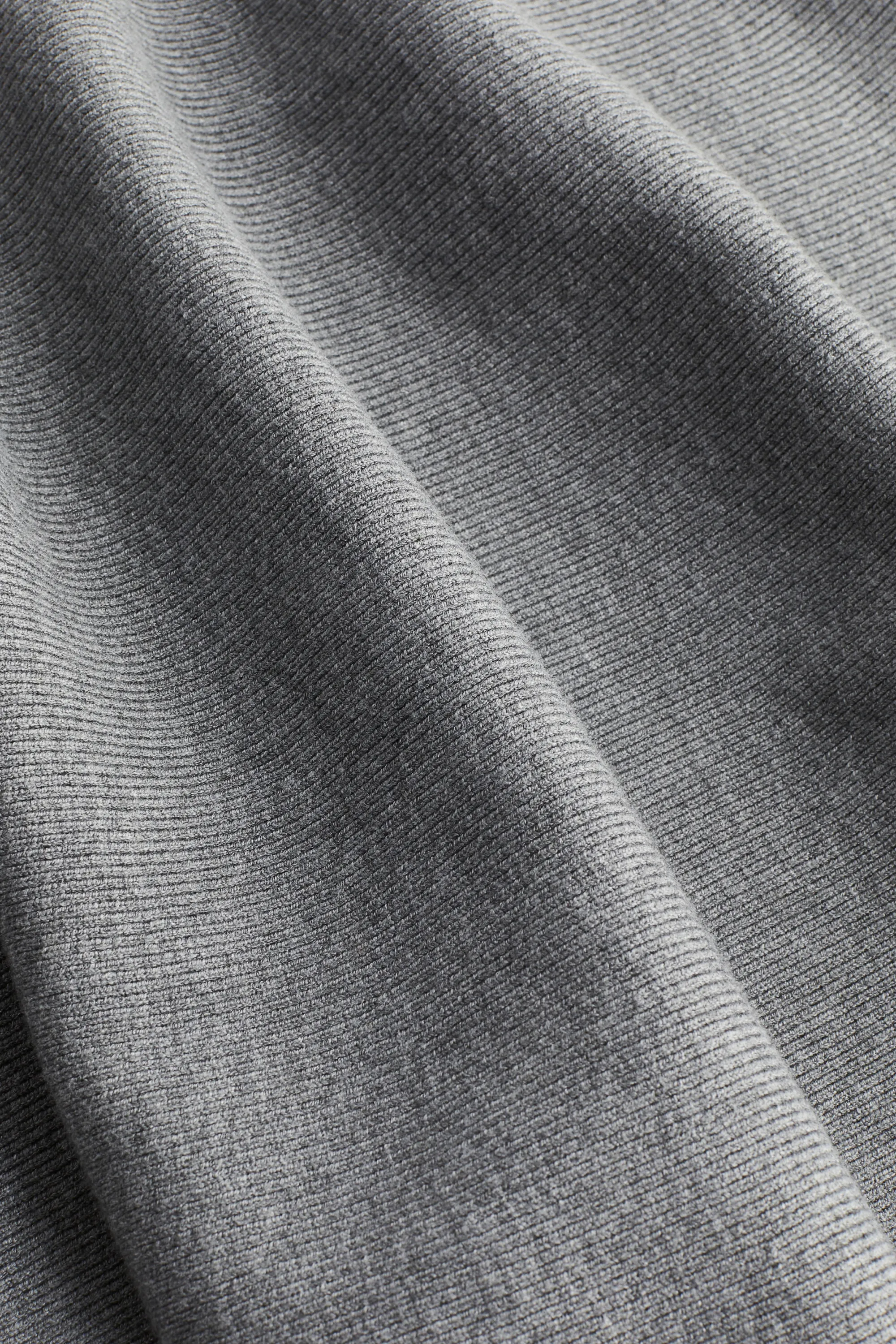 Robe avec jupe évasée - Gris chiné
