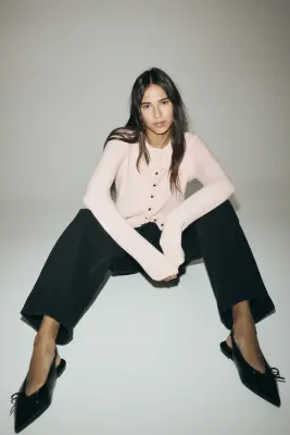 Gilet volanté - Rose clair — photo 1