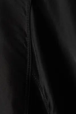 Jupe midi satin taille basse - Noir — photo 4