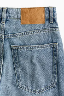 Wide High Jeans - Bleu denim clair — photo 2