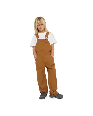 Kids Denim Bib Rinsed Brown — photo 3