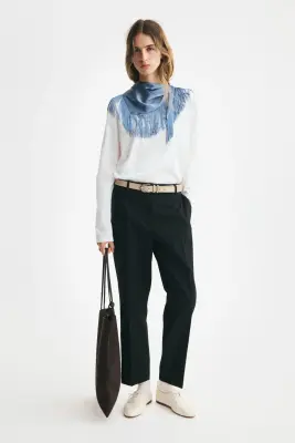 Pantalon cigarette - Noir — photo 1