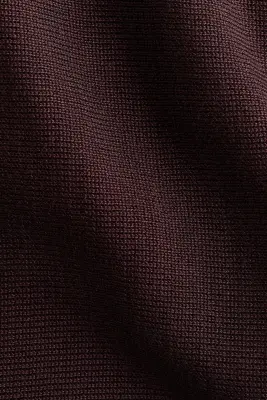 Pull épaules nues - Marron foncé — photo 3